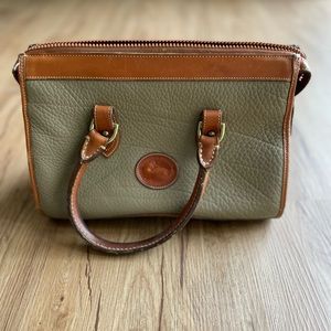 Dooney & Burke Taupe and Camel Brown Purse